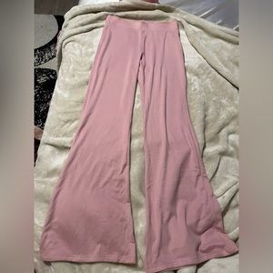 Hollister pink flare sleep pants